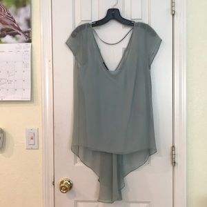 Elizabeth and James shear silk-blouse with lining